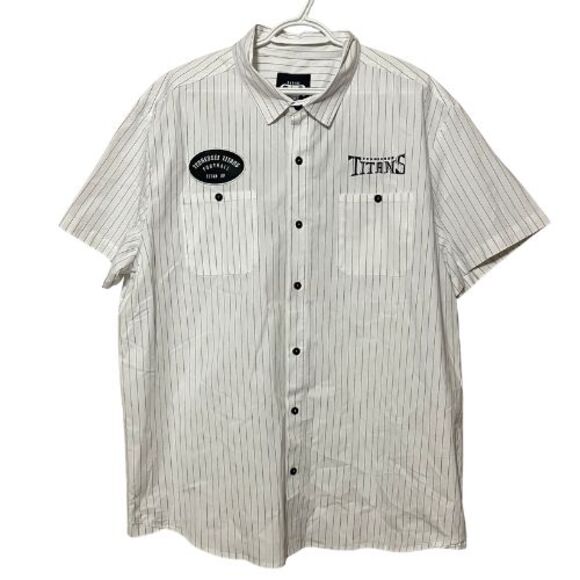 DARIUS RUCKER Tennessee Titans Pinstripe Button Up Shirt XXL - Picture 1 of 12